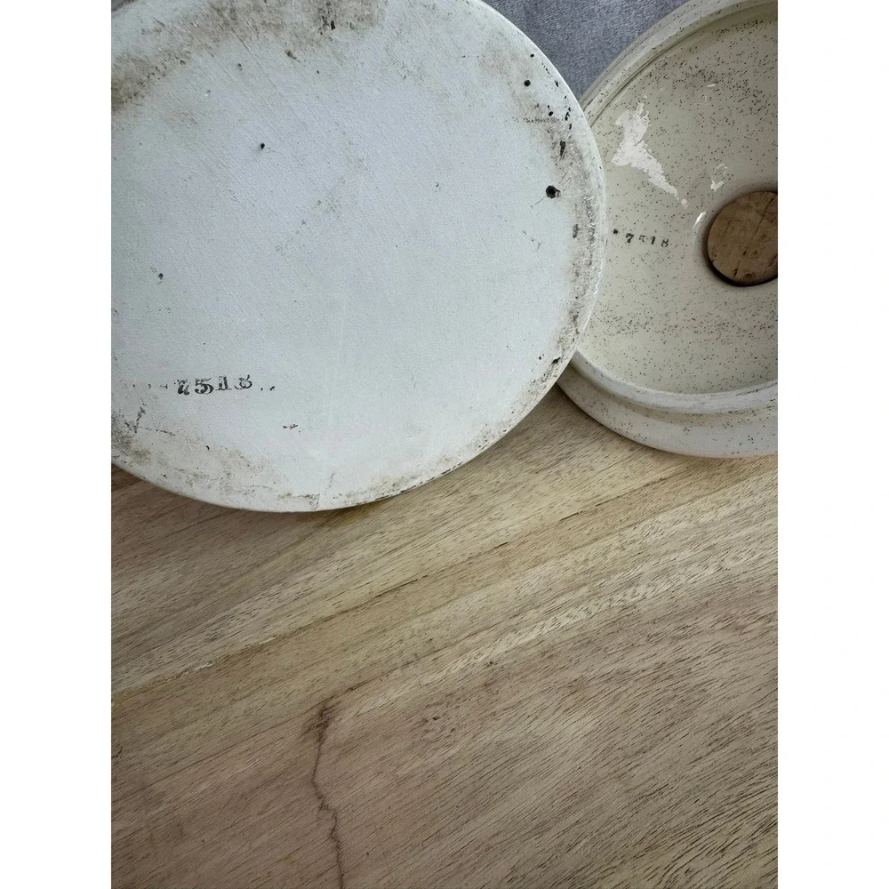 Vintage Style‎ Speckled Ceramic Flour Canister Jar with Handled Lid Cork 8.5in